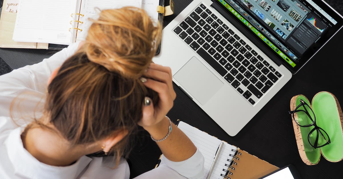 Non-stick griddle frustration - Woman Sitting in Front of Macbook