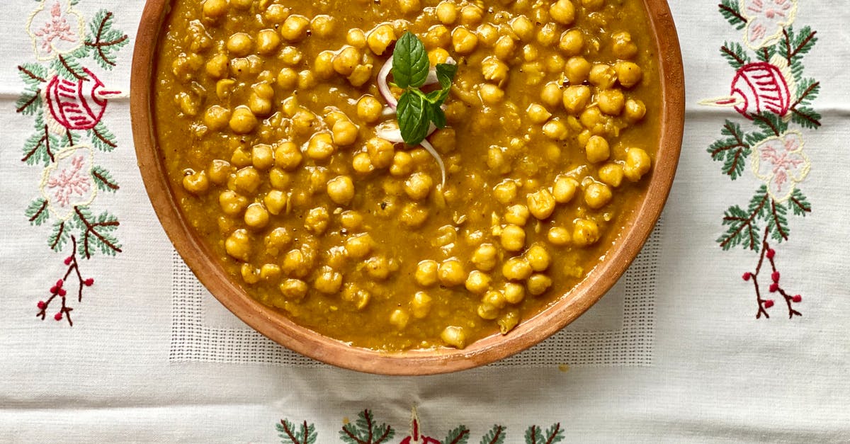 Northern Indian Cuisine - Garam Masala Without Cumin - Overhead Shot of Chana Masala