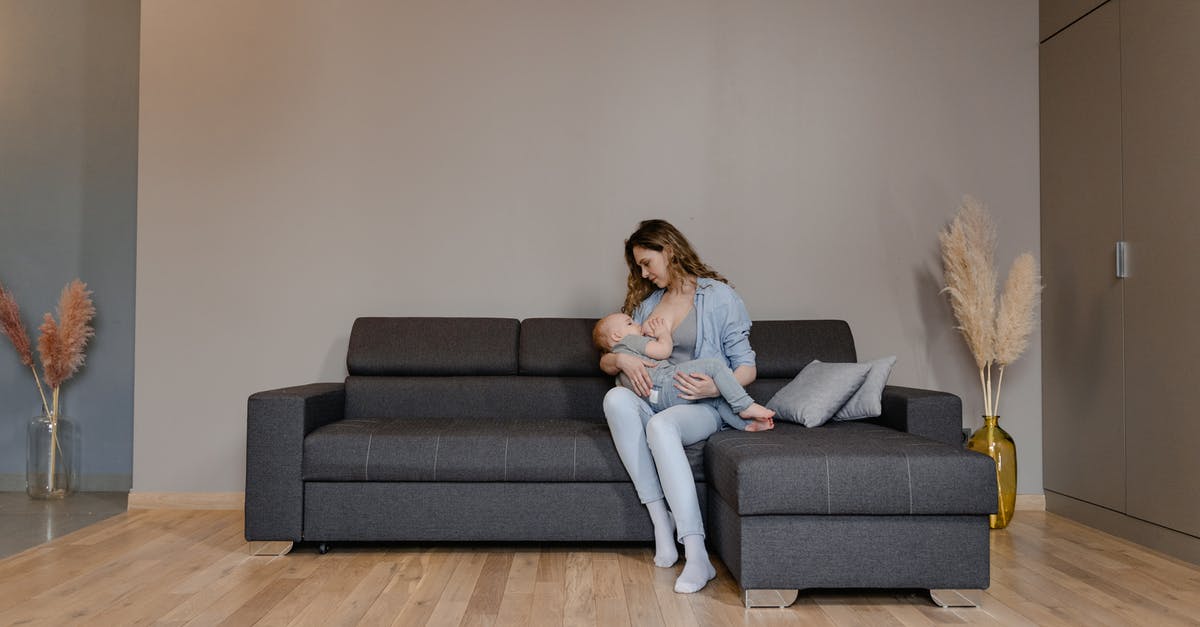 Not a tender steak - Woman in White Shirt Sitting on Gray Couch