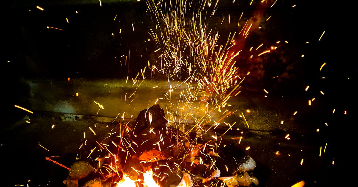 Not Burning a Wood Fire Pizza - Sparkling Bonfire