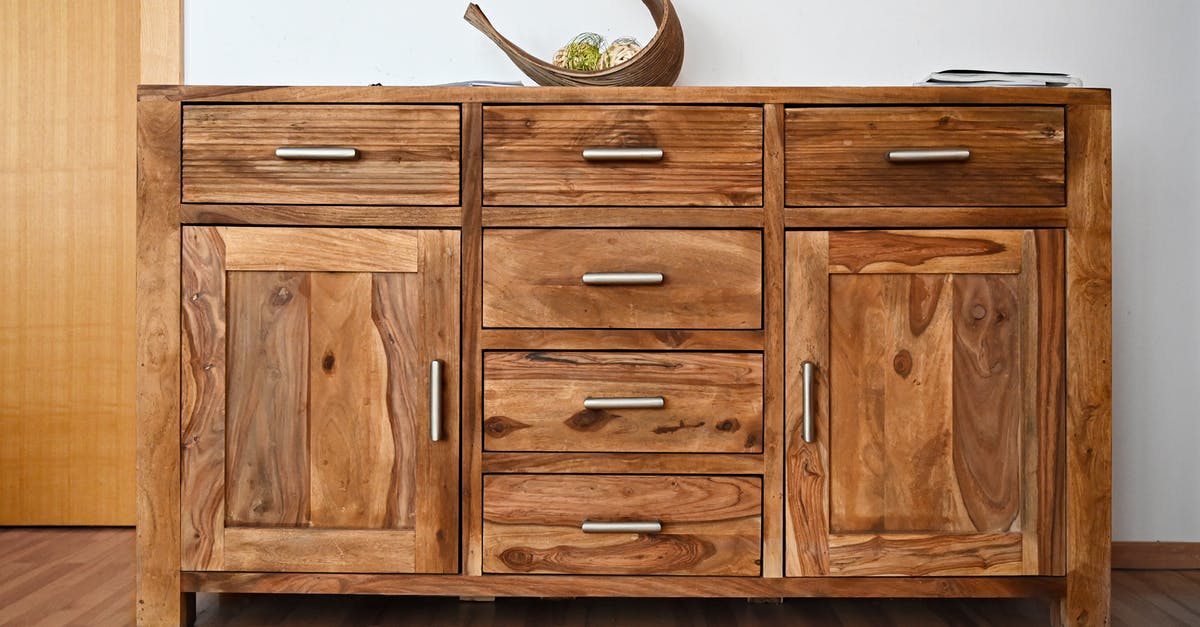 Oiling wood handles - Wooden Storage Cabinet with Drawers