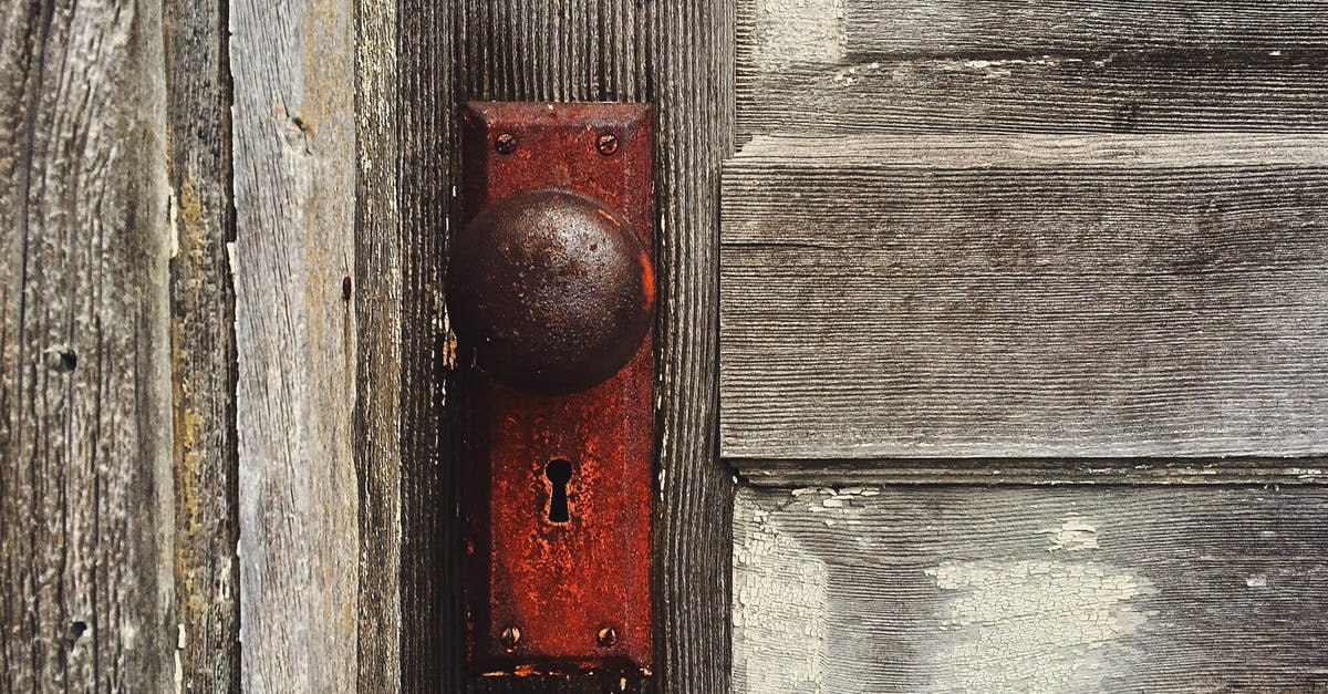 Old oil on cast iron Dutch oven - Brown Steel Door Knob