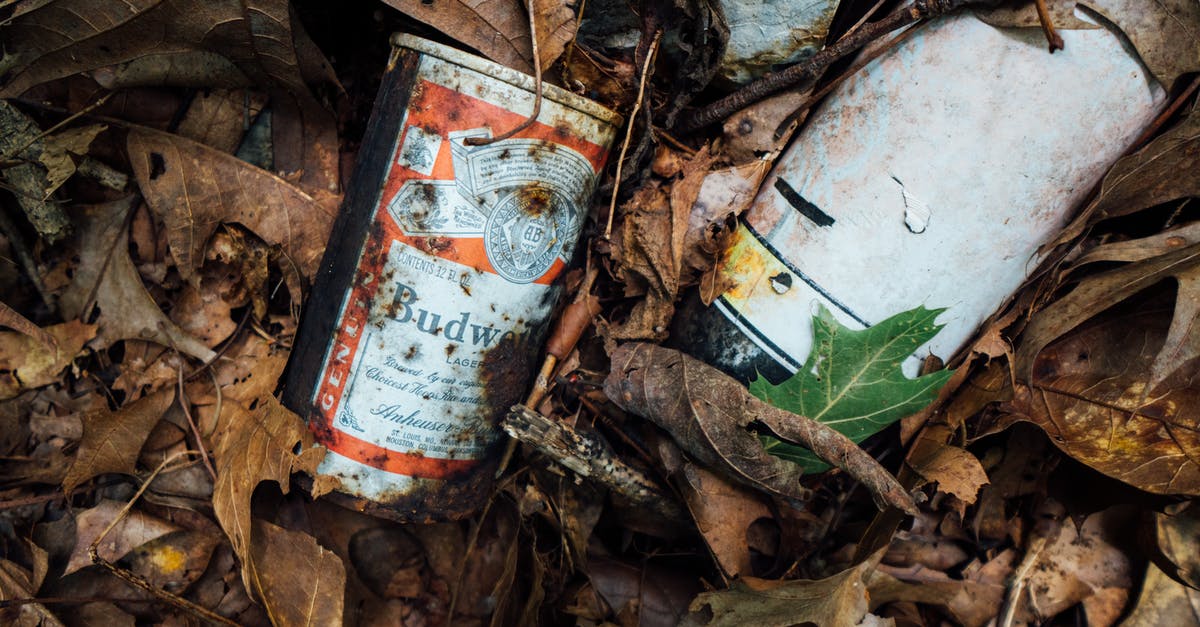 Old-Fashioned Candy/Deep-Fry Thermometer - How Shallow Can I Go? - Close-Up Photo of Rusty Budweiser Can