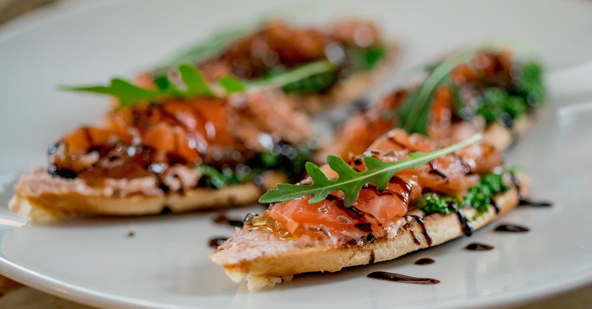 On heating smoked salmon - Green Vegetable on White Ceramic Plate