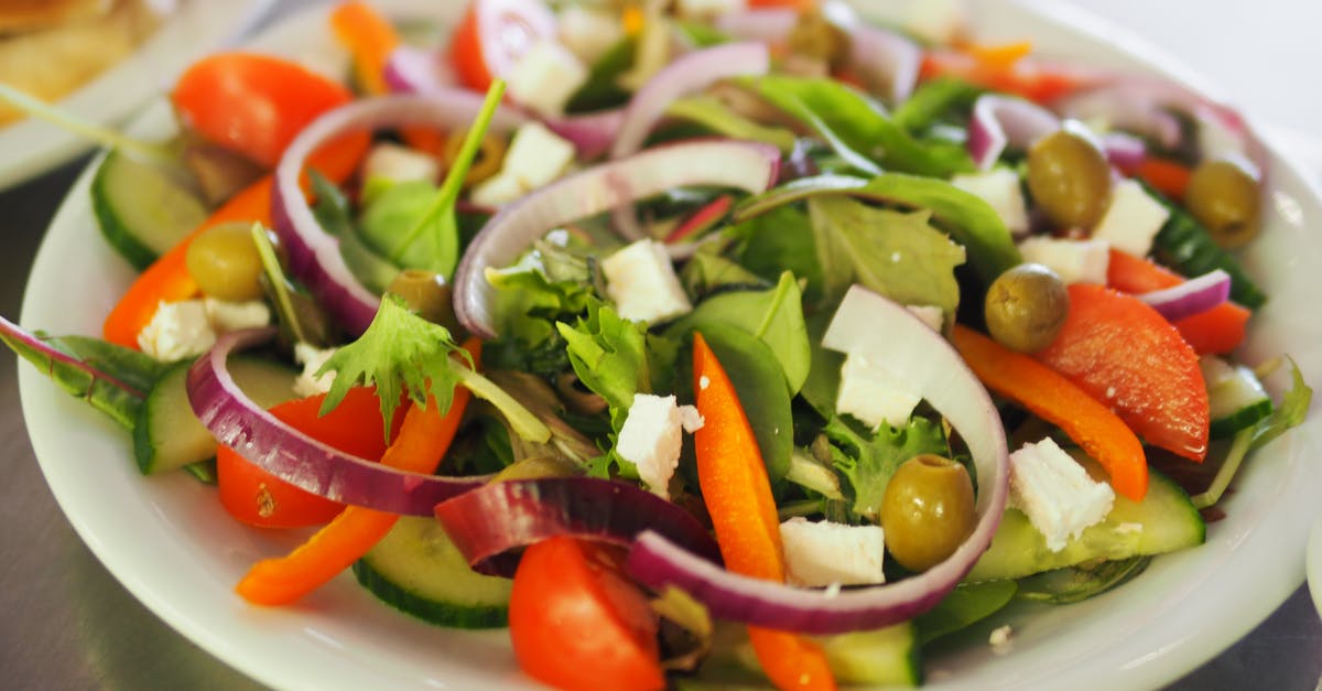 Onion salad goes wet and bitter - Vegetable Salad on Plate