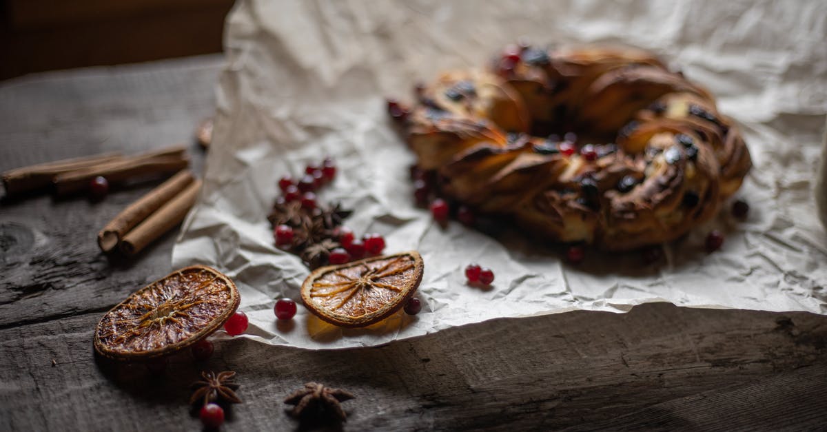 Order of combining wet and dry ingredients when baking - Bread on Baking Paper Beside Orange Slices