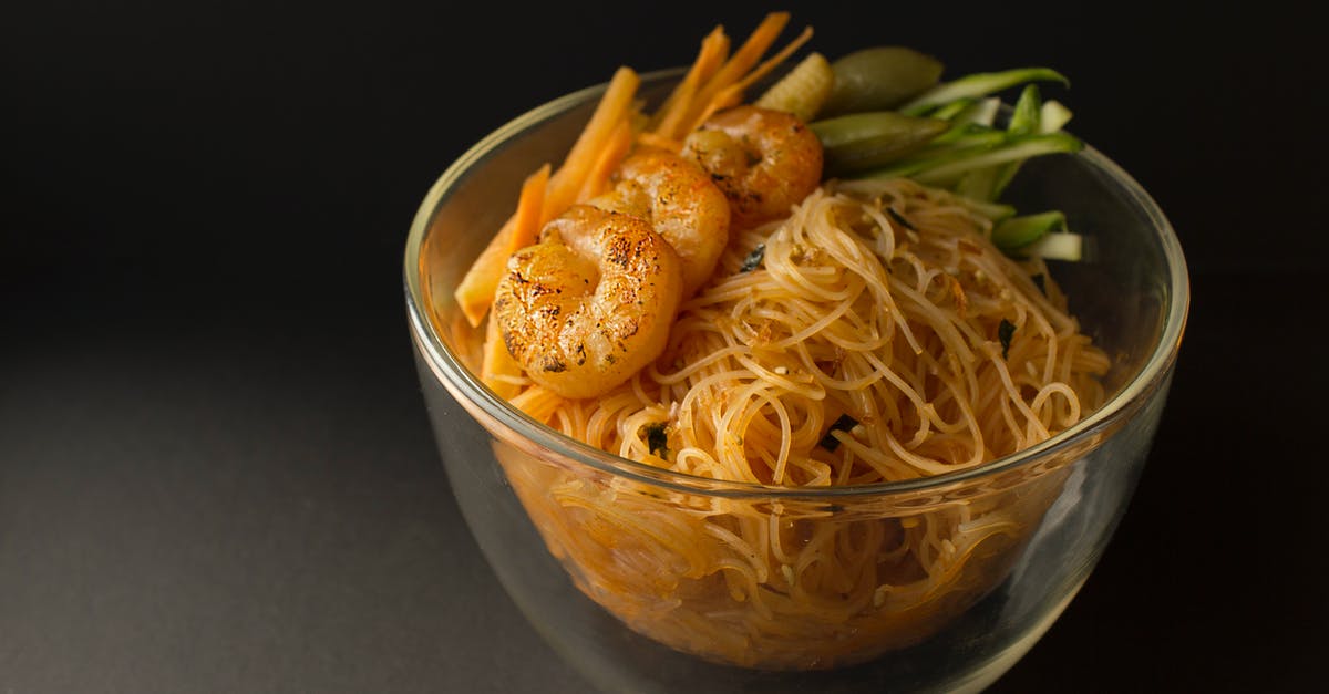 Other uses for Korean salted shrimp - Pasta Dish in Clear Glass Bowl