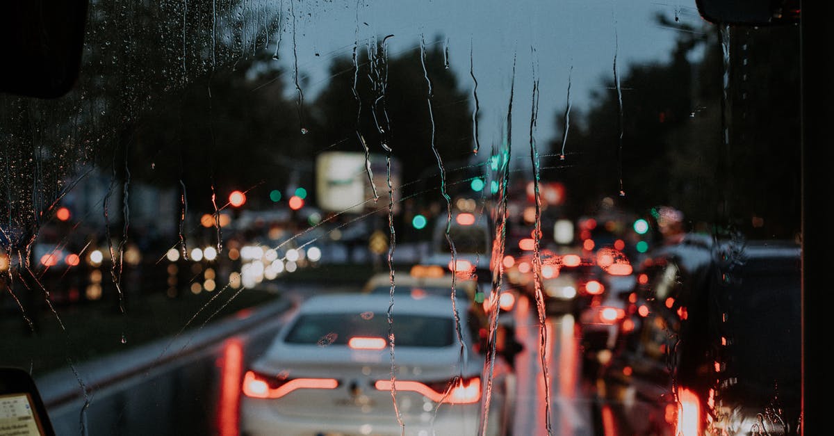 Packaged mozzarella wet - Cars on Road during Rain