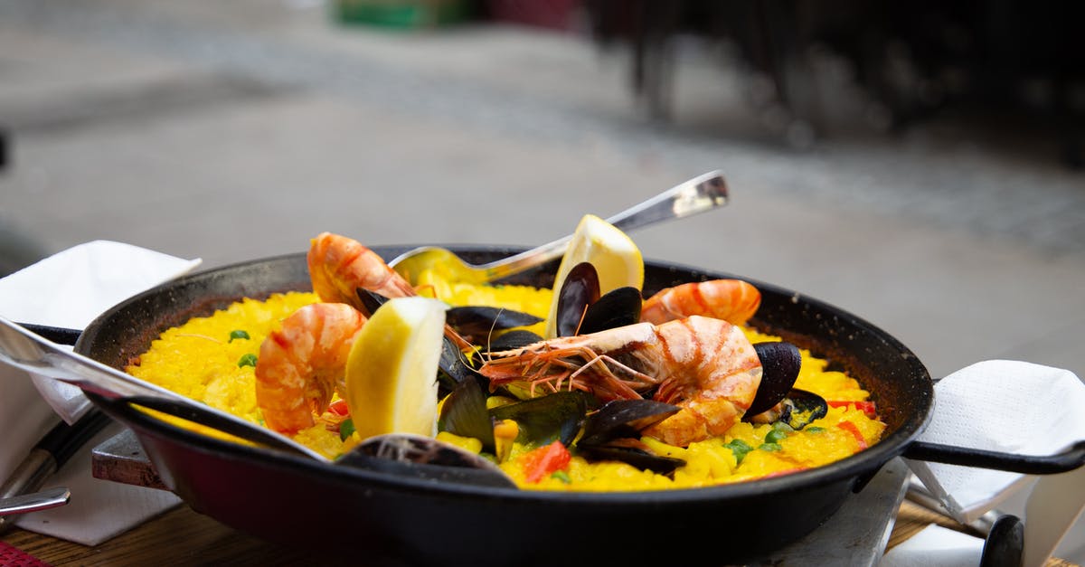 Paella and seafood casserole - Free stock photo of cooking, delicious, dinner