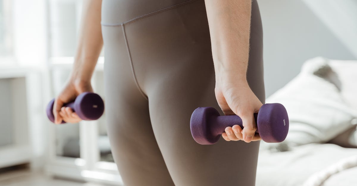 panna cotta gelatine and size/form - Woman in Gray Tank Top and White Panty Holding Purple Dumbbell