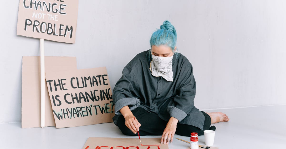 Pavlova Roll failure - A Woman Sitting on the Floor Writing Protests on a Placard