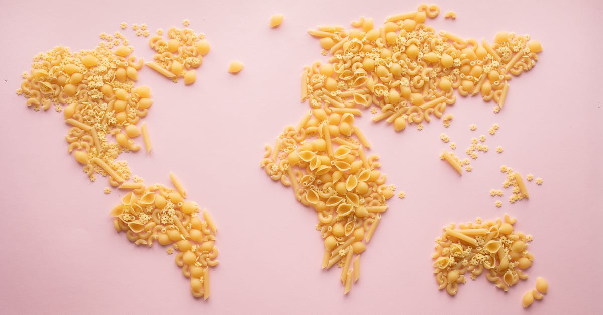 Penne Pasta in bulk - A World Map Made of Assorted Pasta