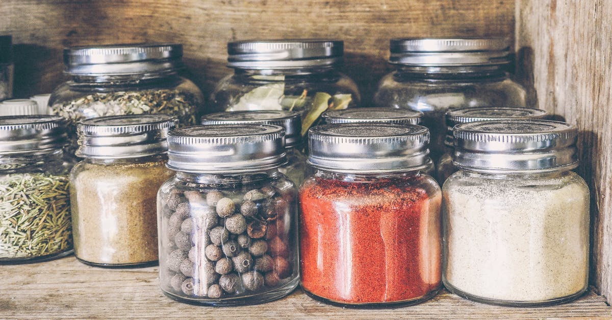 Pepper spice varieties - Clear Glass Jar Lot