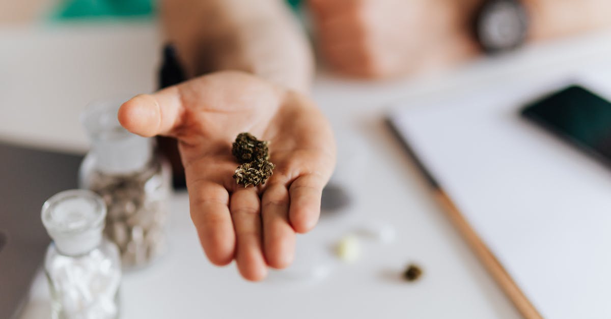 Please help identifying this herb - Faceless medical worker showing sample of herbal medicine in hand while sitting at table