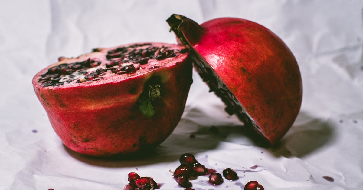 Pomegranate juice ceviche - Red Pomegranate Fruit