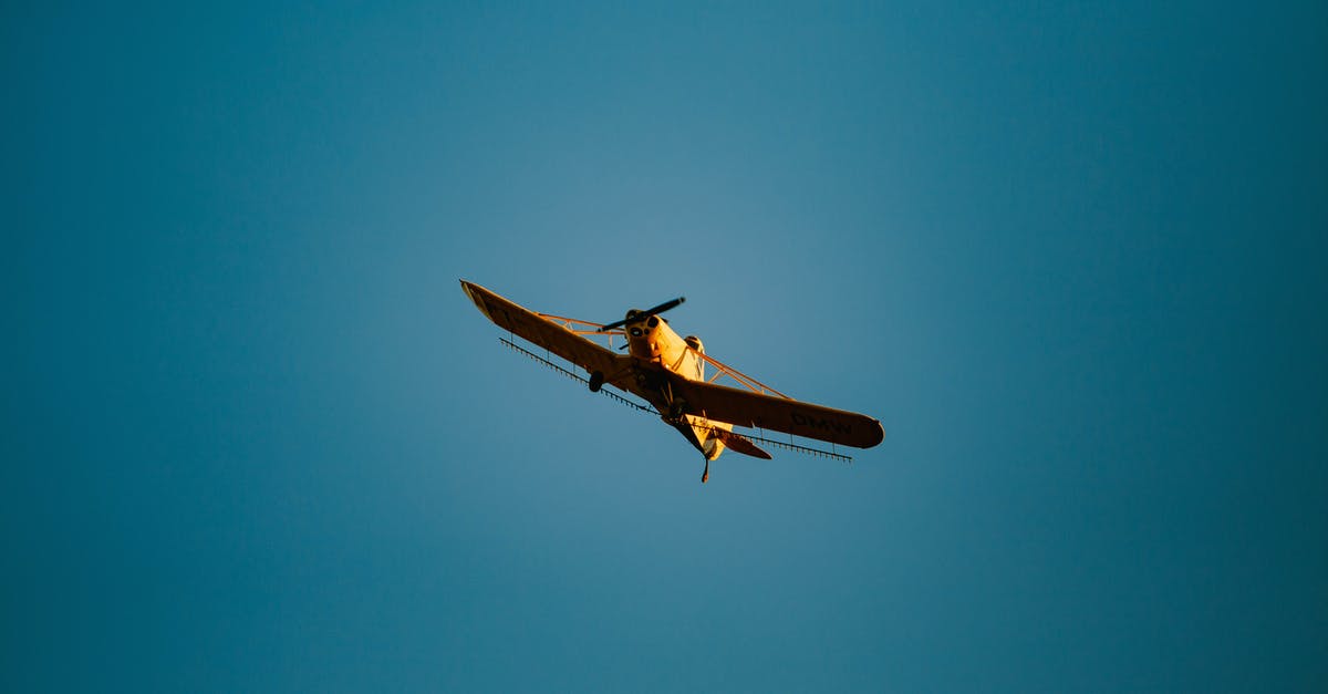 Pork chops: low and slow or high and fast? - Small airplane flying in blue sky