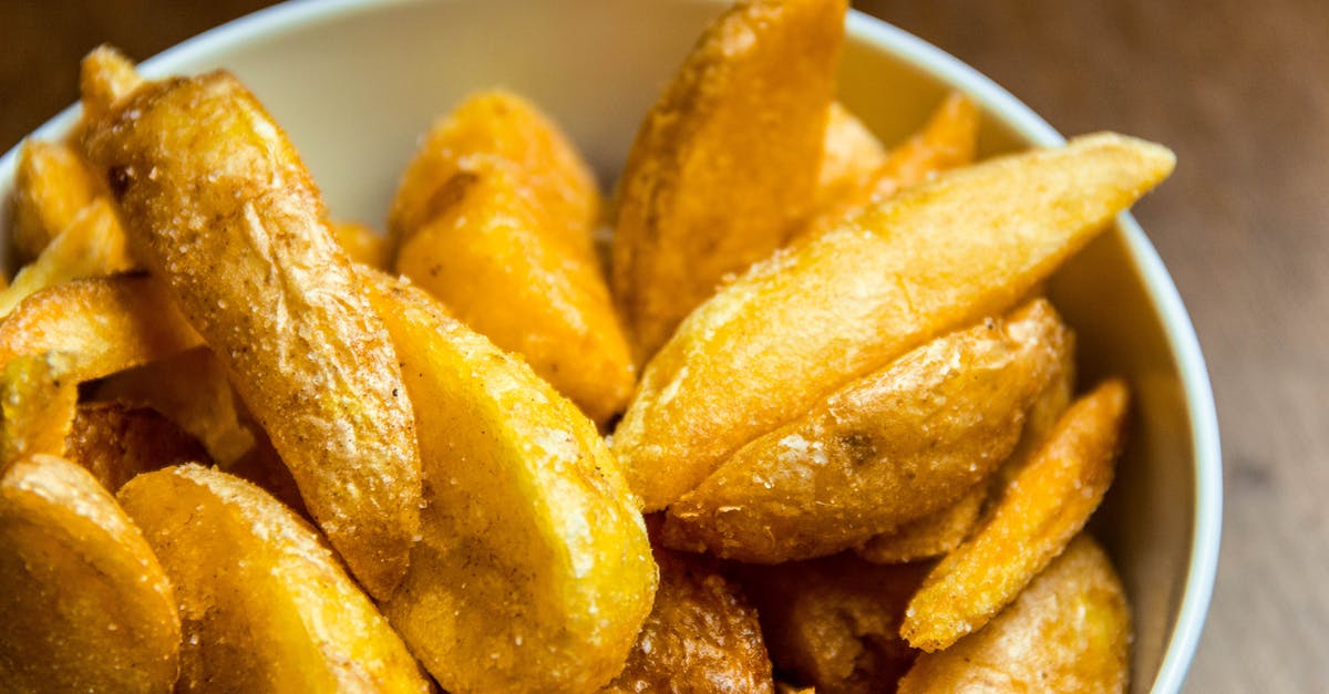 Potato Crisp making - Close Up Photo of Potato Wedges