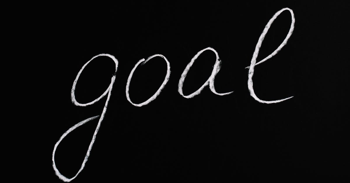 Potato for a purpose - Goal Lettering Text on Black Background