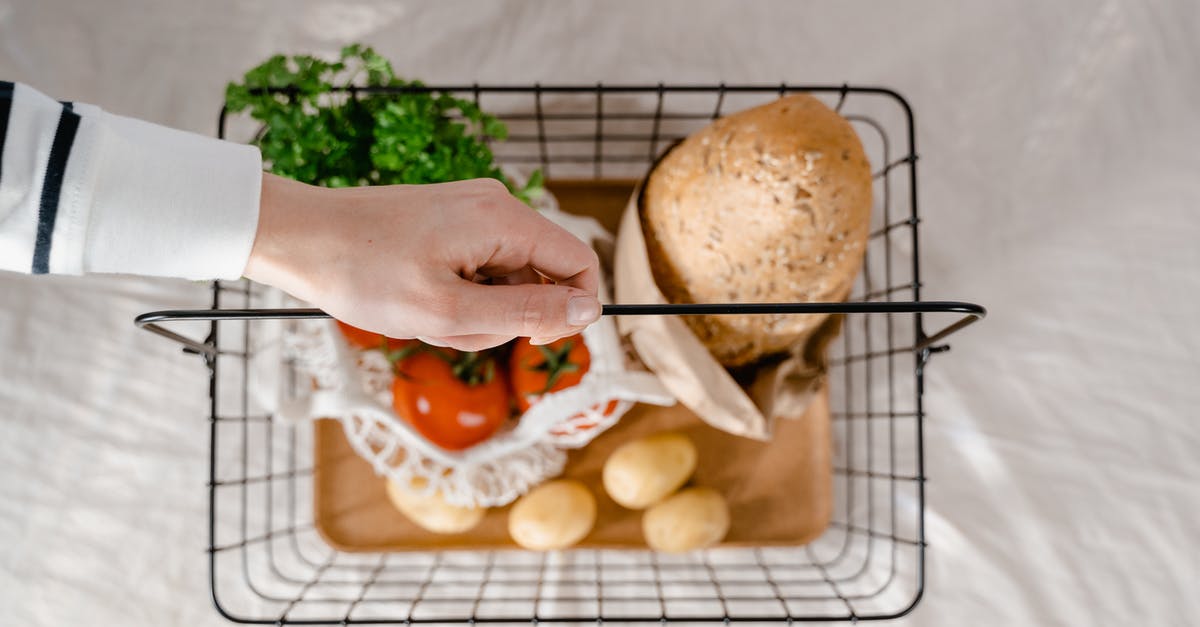 Potatoes in bread? How to estimate potatoes needed? - Person Holding a Black Metal Wire Basket with Potatoes and Tomatoes 