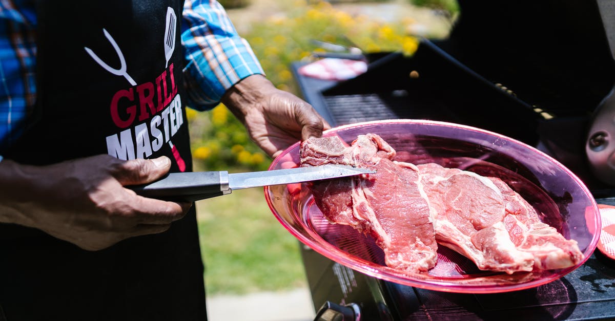 Precook or raw when chilling meat? - Person Holding a Raw Meat