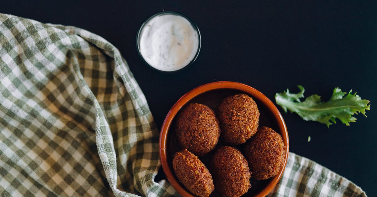 preservative to use in falafel sauce - Photo of a Bowl of Falafels Near a White Dipping Sauce