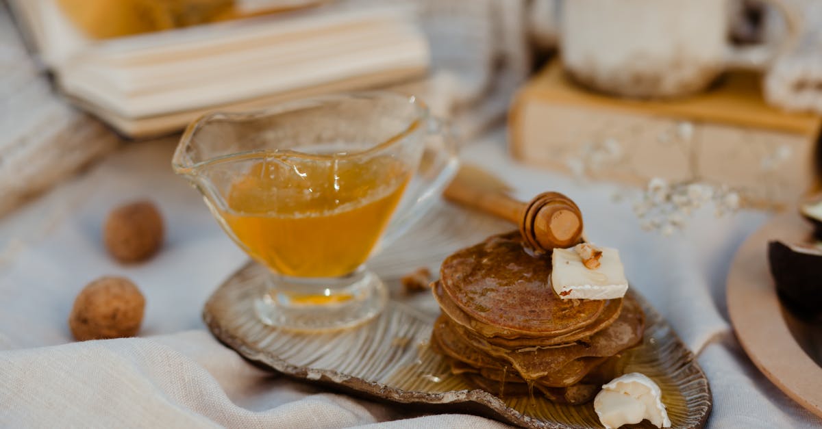 preserving dehydrated foods prepared with citric acid, honey or syrup - Pancakes with Honey and Butter