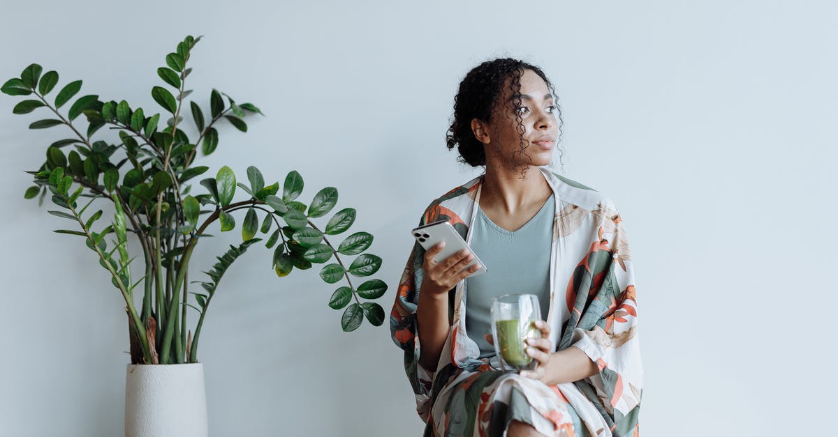 Preventing matcha deposits - Photo of Woman Sitting Beside an Indoor Plant