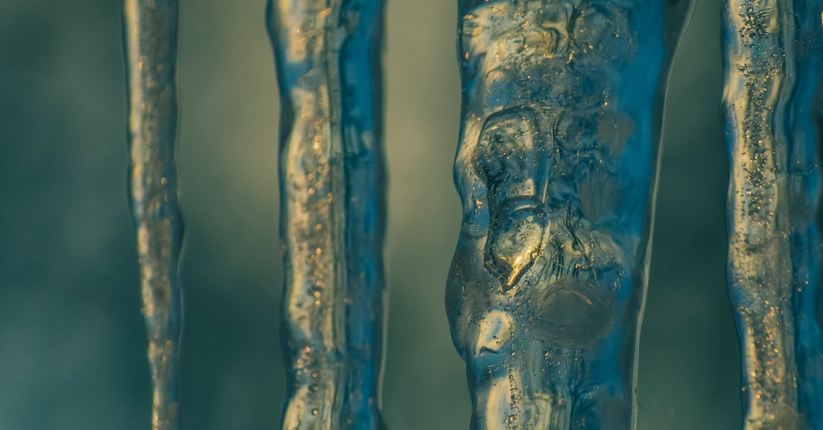 Problems with rapid melting ice cream. Making it without a machine - Water Droplets on Blue Stem