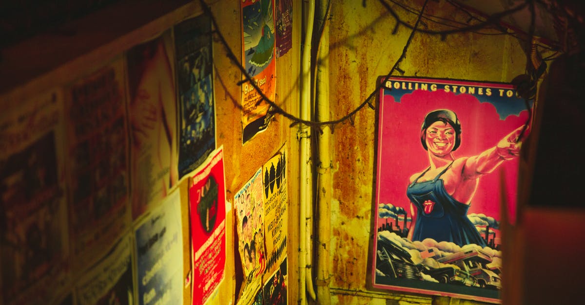 Proper use of a honing steel - Vintage posters and on shabby rusty wall