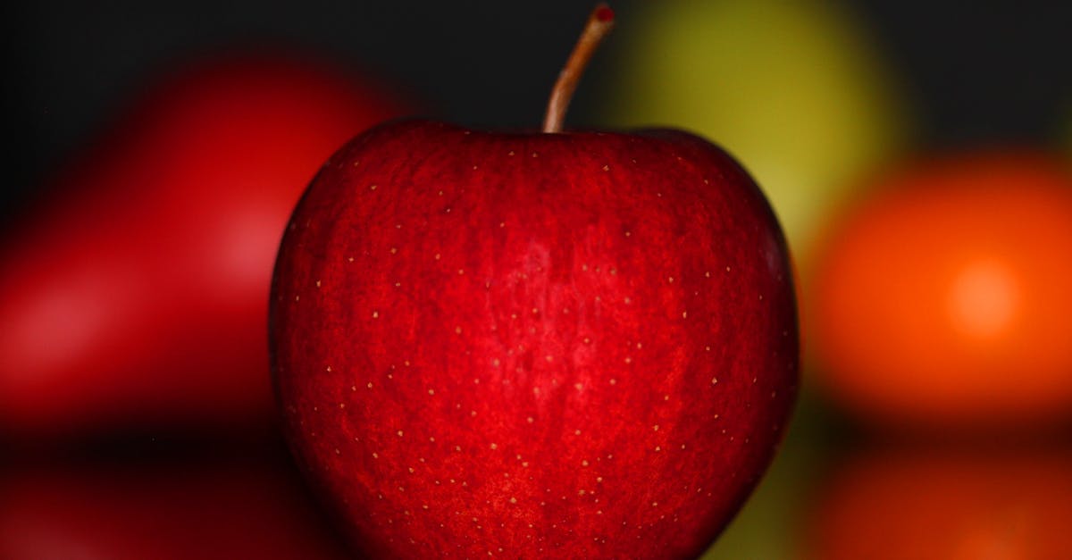 Proportions for improvised cran-apple juice - Selective Focus of Red Apple