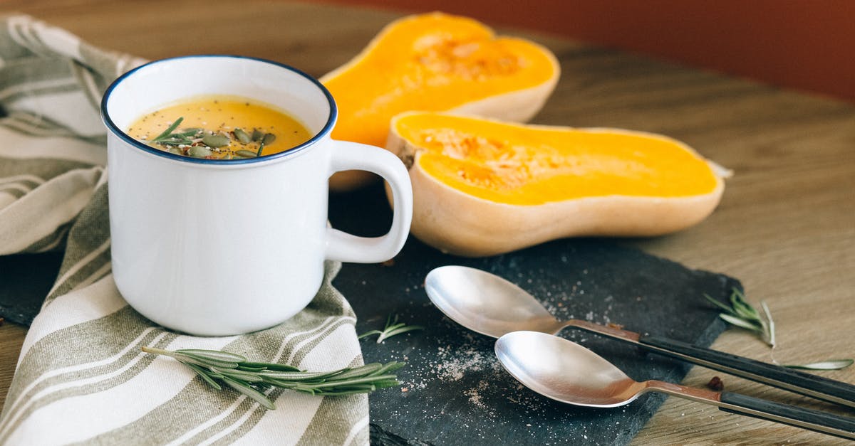 Pumpkin puree refreeze - White Ceramic Mug near Stainless Steel Spoon