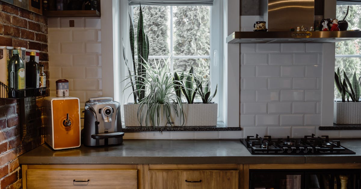 Purpose of hole in stove leading to oven - Kitchen Room With Ornamental Plants