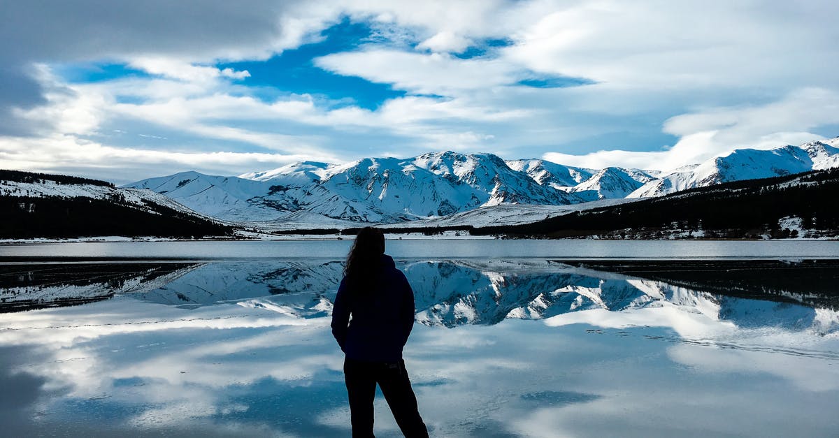 Question about mirror glazes and freezing - Silhouette Photo of Woman Facing Snow Capped Mountain