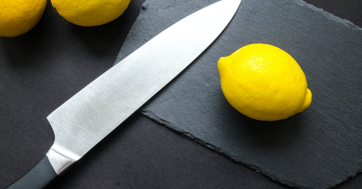 "Universal" aka "Bristle" Knife Blocks: Blade Damage and Hygiene - Photography of Lemon Near Kitchen Knife