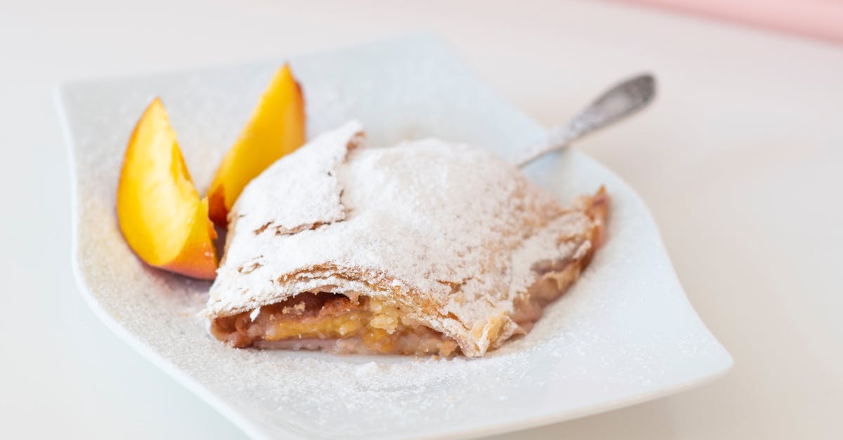 Ratatouille Strudel - Sliced of Cake on White Ceramic Plate