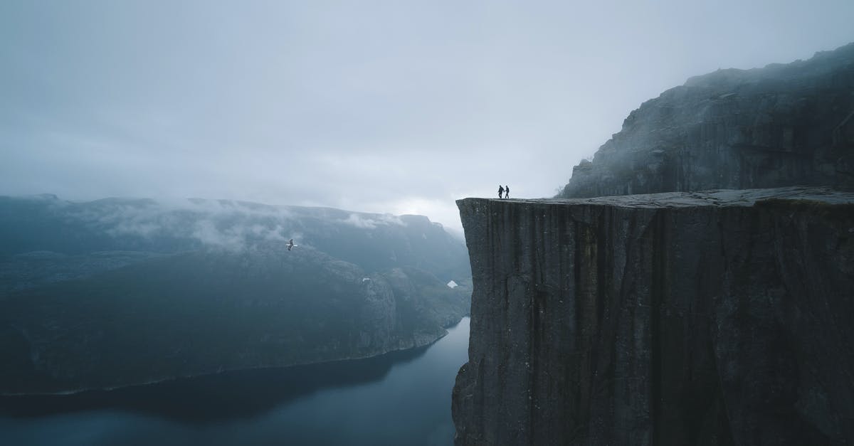 Ravioli filling to edge ratio - Two People On Mountain Cliff