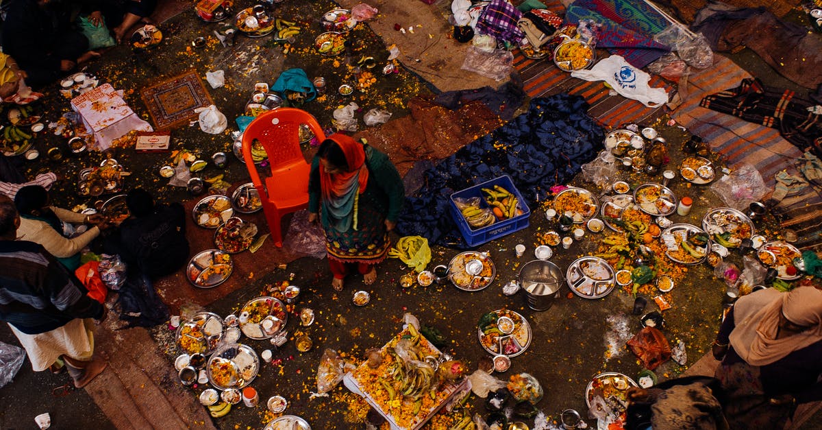 Reason(s) for poor bread results - Poor Indian people with food on plates