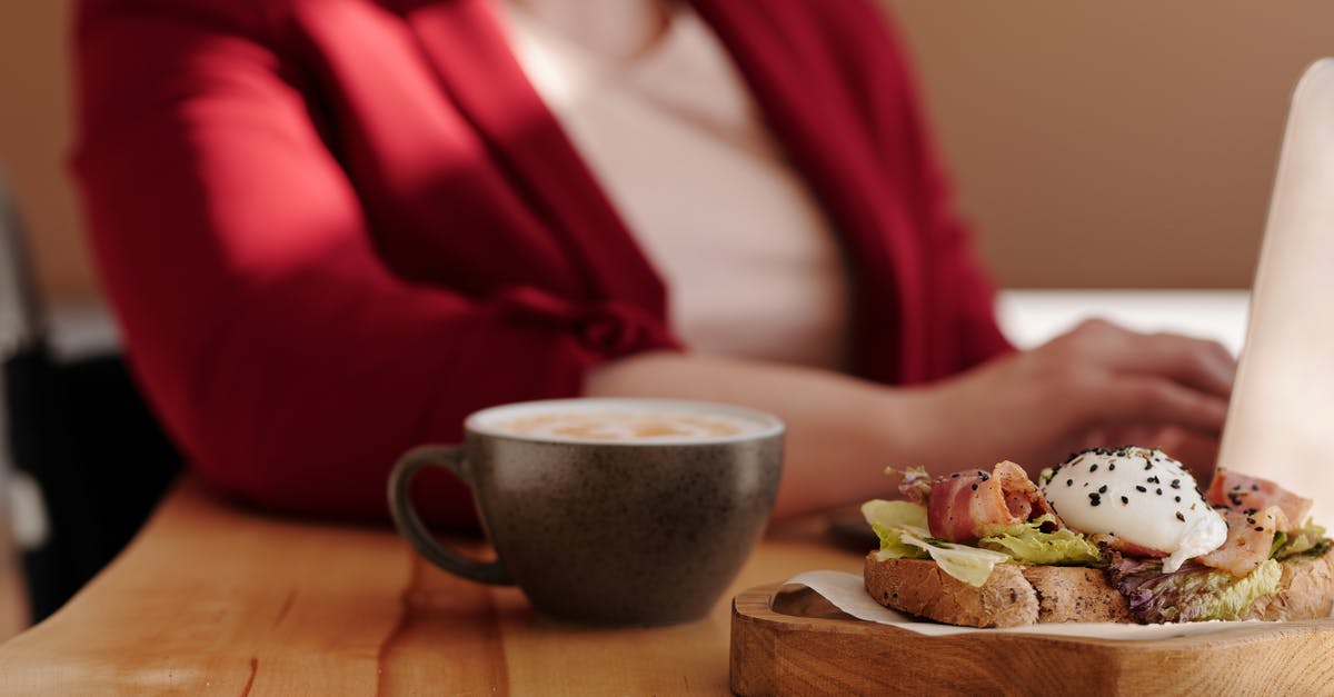 Recipes - Adding up calories and nutritional info? - Close-Up Photo of Food and Coffee on Wooden Table