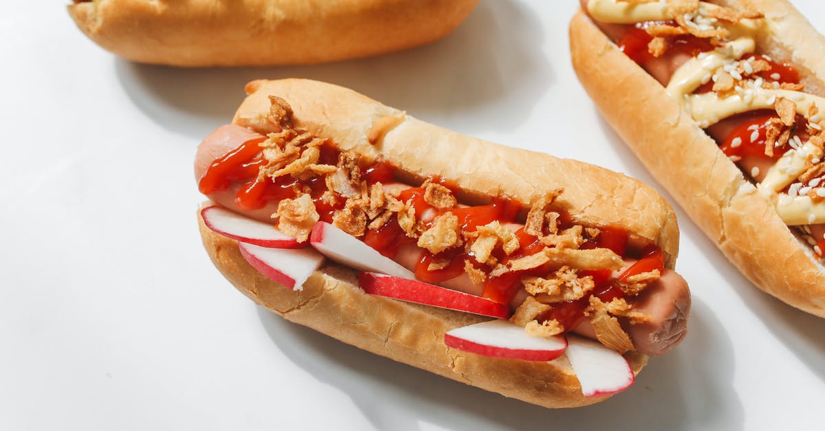 Recipes - Adding up calories and nutritional info? - Close-Up Photo of Hotdog Sandwiches