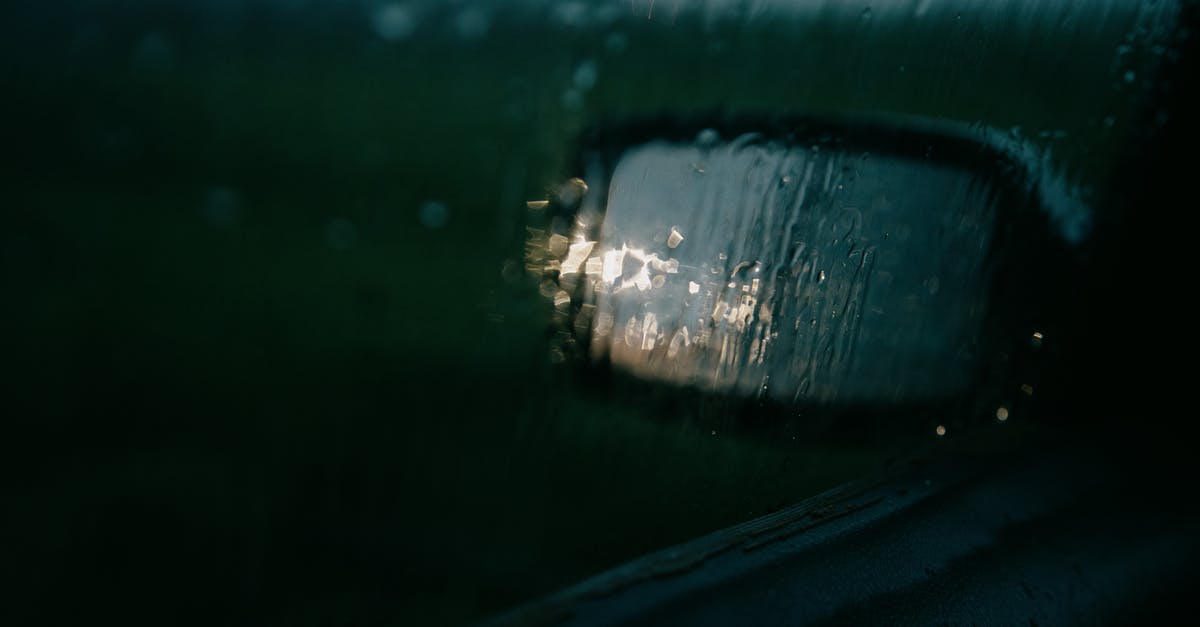 Refrigerator drips water inside - Through window of car on mirror