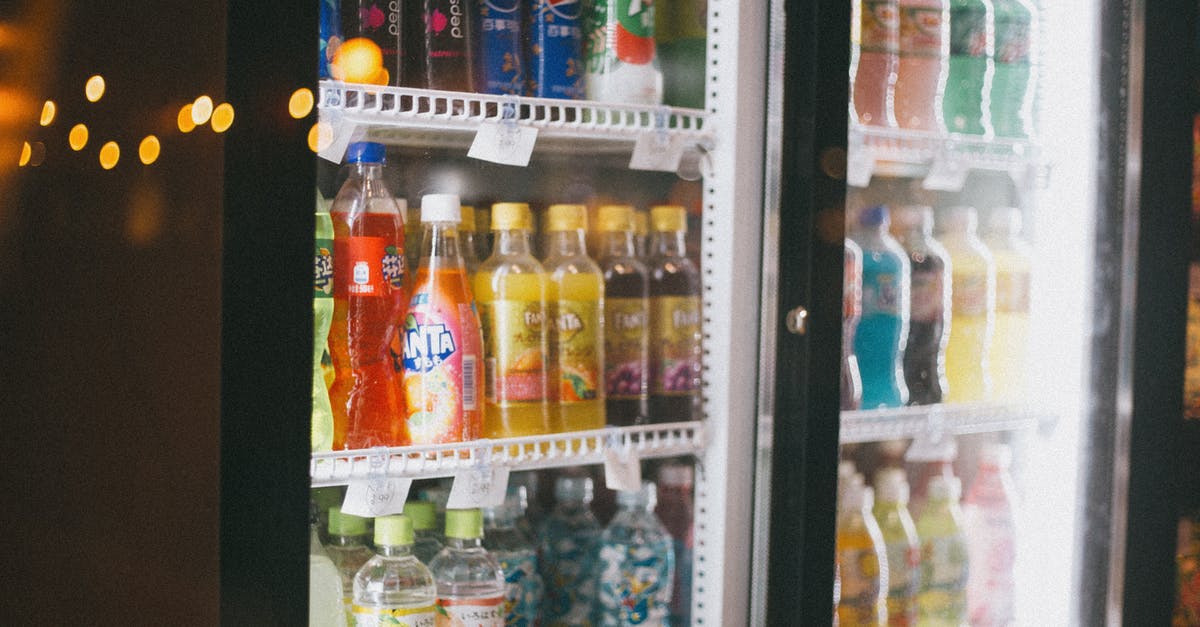 Refrigerator pickles in plastic? - Bottled Drinks in a Glass Fridge