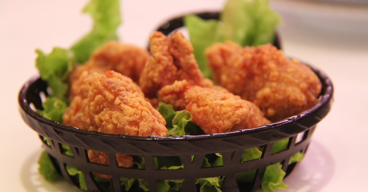 Reheat coated fried chicken (salt and pepper chicken) - Close-up Photo of Fried Chicken 