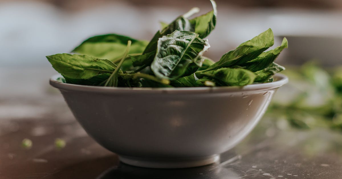 Reheating Spinach [closed] - Green Leaves in White Ceramic Bowl