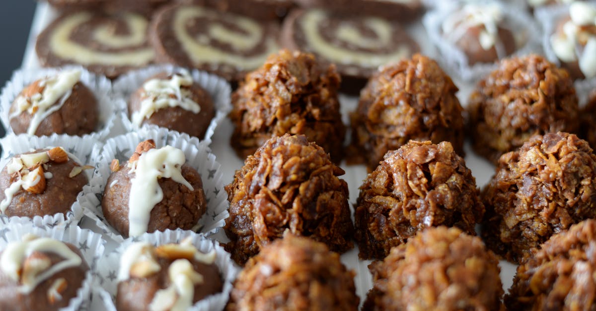 Reliable Cookie-to-Butter Ratio for Crumb Crusts - Energy balls and cookies on white plate on table