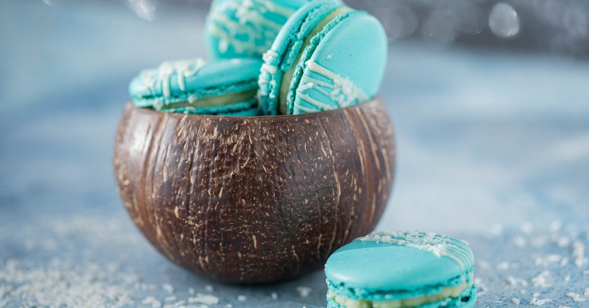 Reliable Cookie-to-Butter Ratio for Crumb Crusts - Delicious macaroons in coconut shell