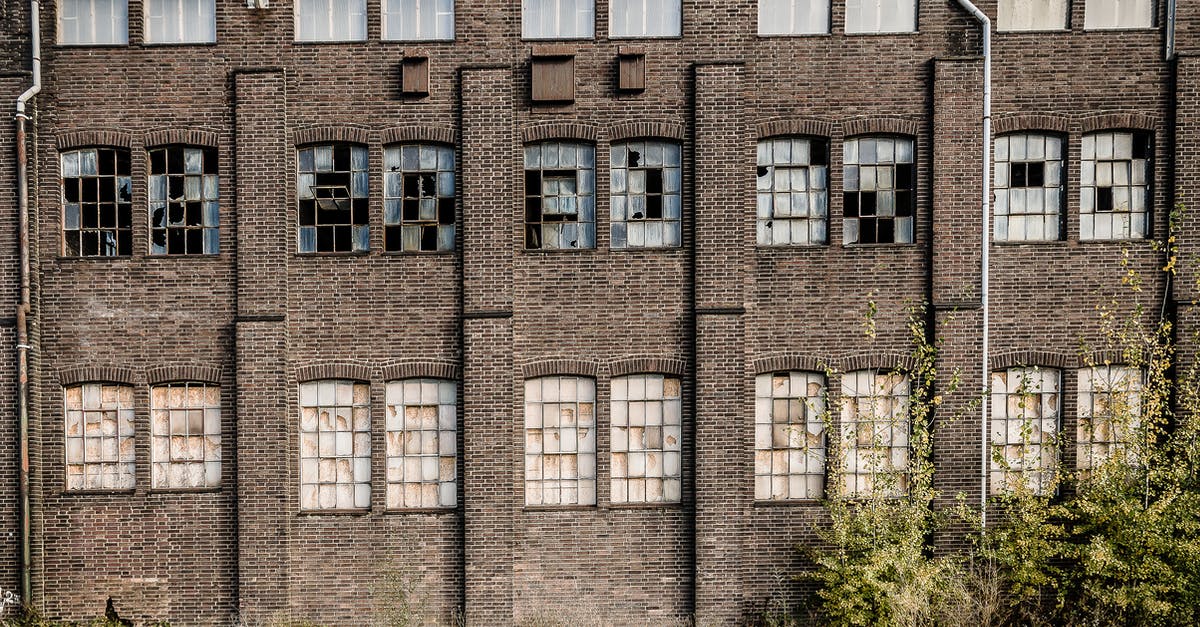 Remediation Methods for Rice Contaminated with Broken Glass - View of Abandoned and Neglected Industrial Building