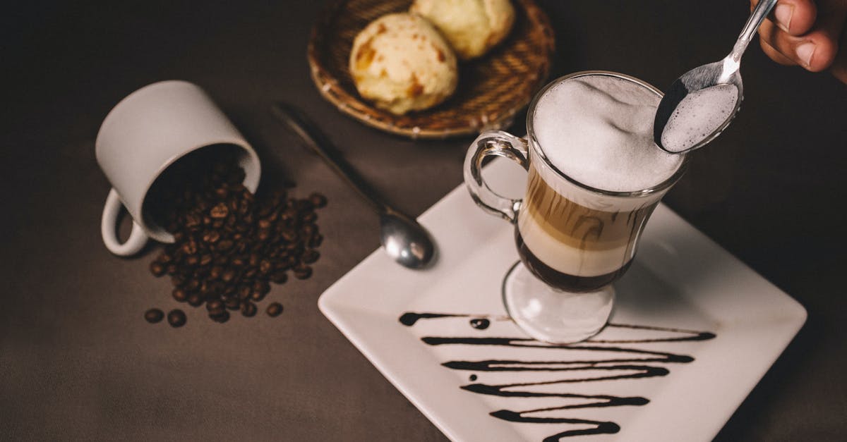 Removing sugar from condensed milk? - Filled Footed Glass Cup on Plate