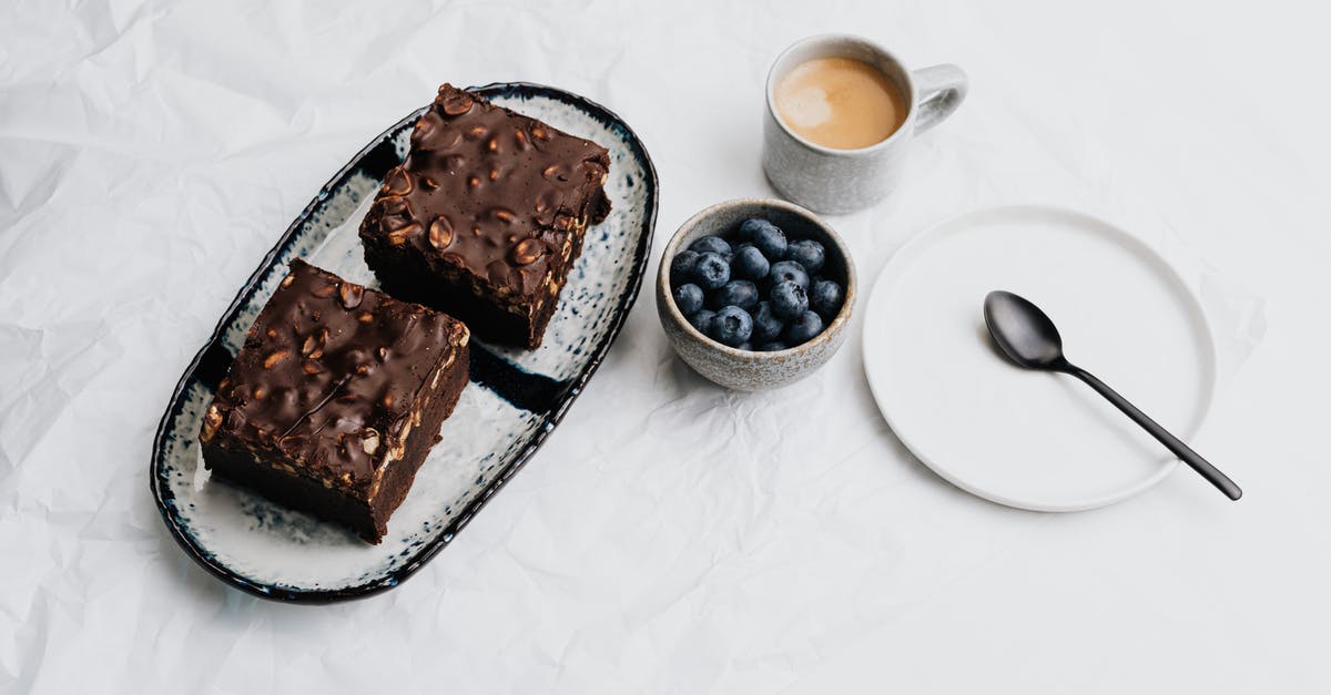 Resting for brownie batter - Sliced Chocolate Cake on White Ceramic Plate Beside Stainless Steel Spoon