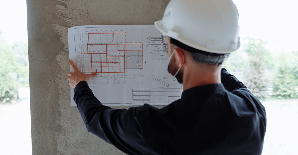 Reverse engineer the Perfect Japanese Omelet - Backview of an Engineer holding a Floor Plan on a Wall 