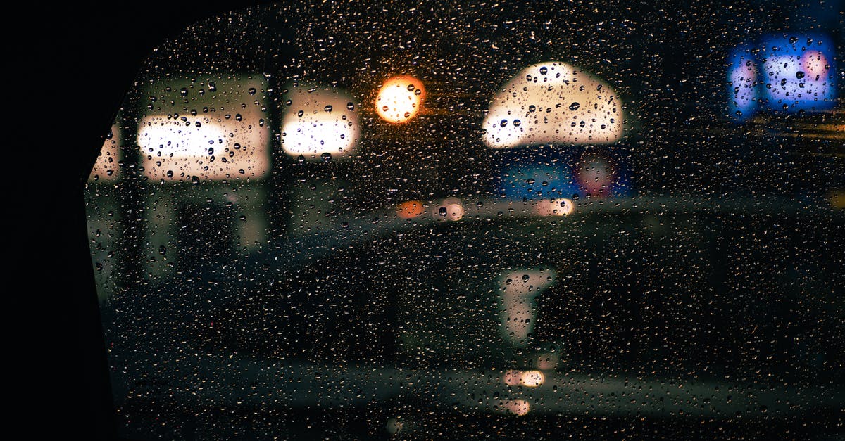 Rice has water inside after being cooked - Rain Drops on Car Window